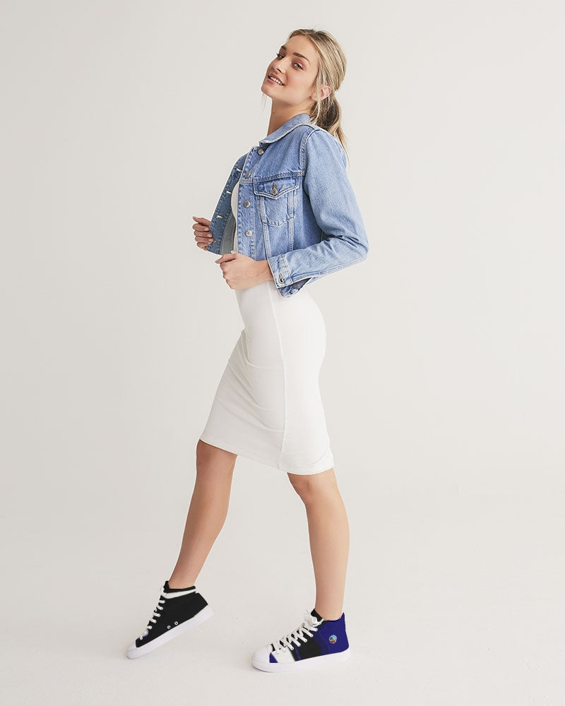 blue zone women's hightop canvas shoe