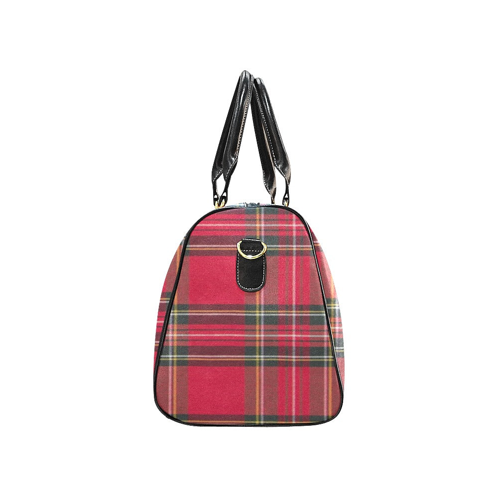 fz plaid travel bag