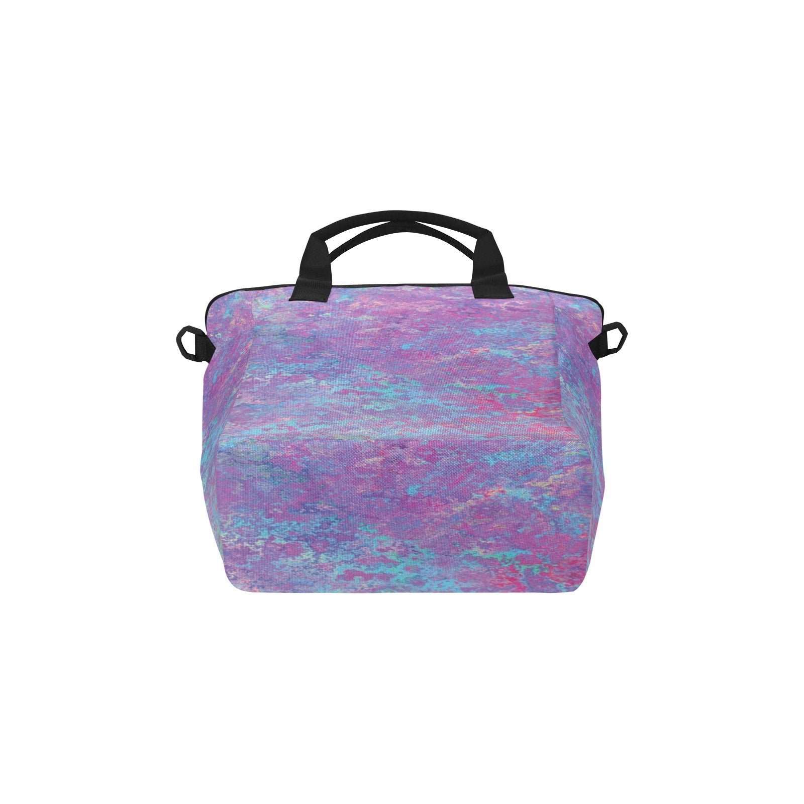fz lunch bag - abstract 3 insulated lunch tote bag with shoulder strap (model1724)