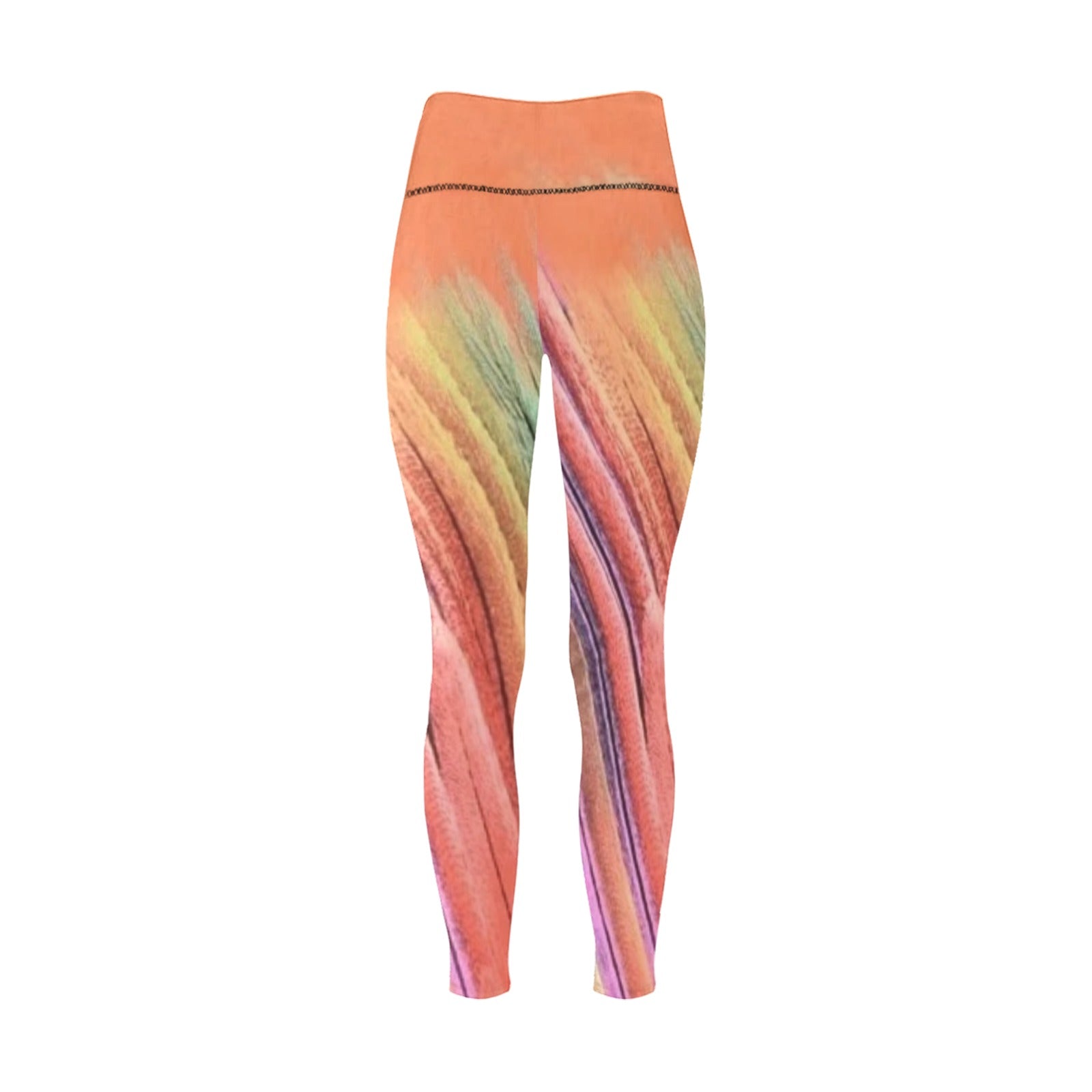 fz women's designer leggings - colorful women's high-waisted leggings (model l36)