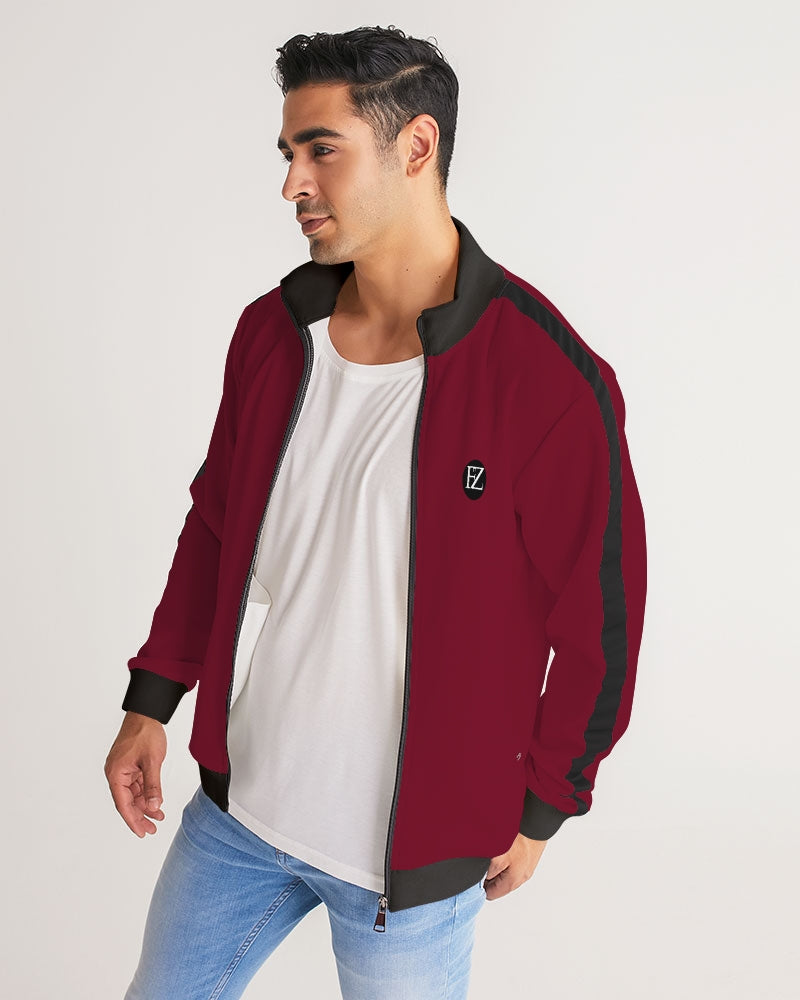 fz zone men's stripe-sleeve track jacket