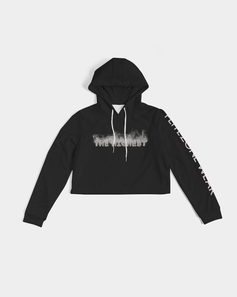 dark flite women's cropped hoodie