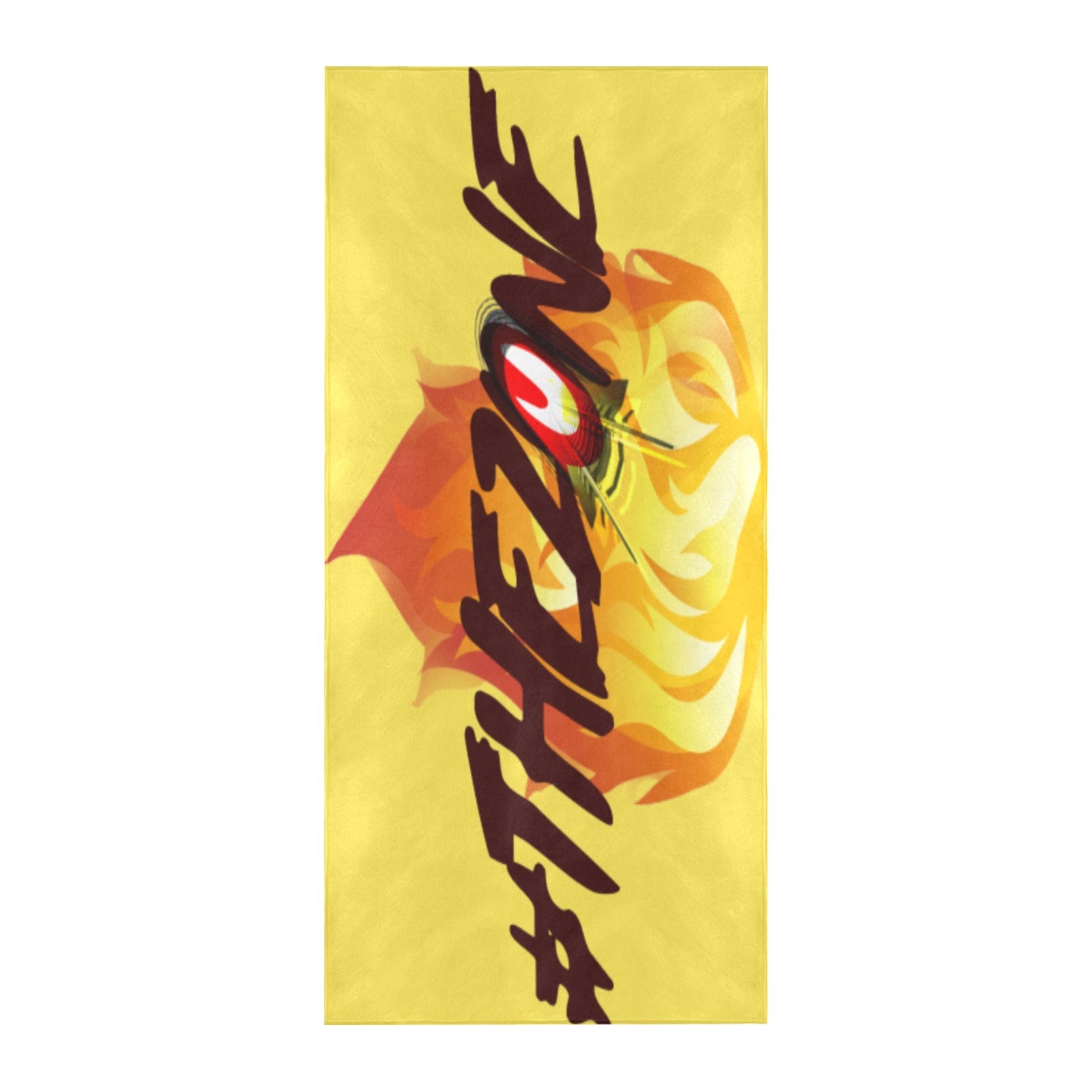 fz zone beach towel one size / fz zone beach towel - yellow beach towel 32" x 71"