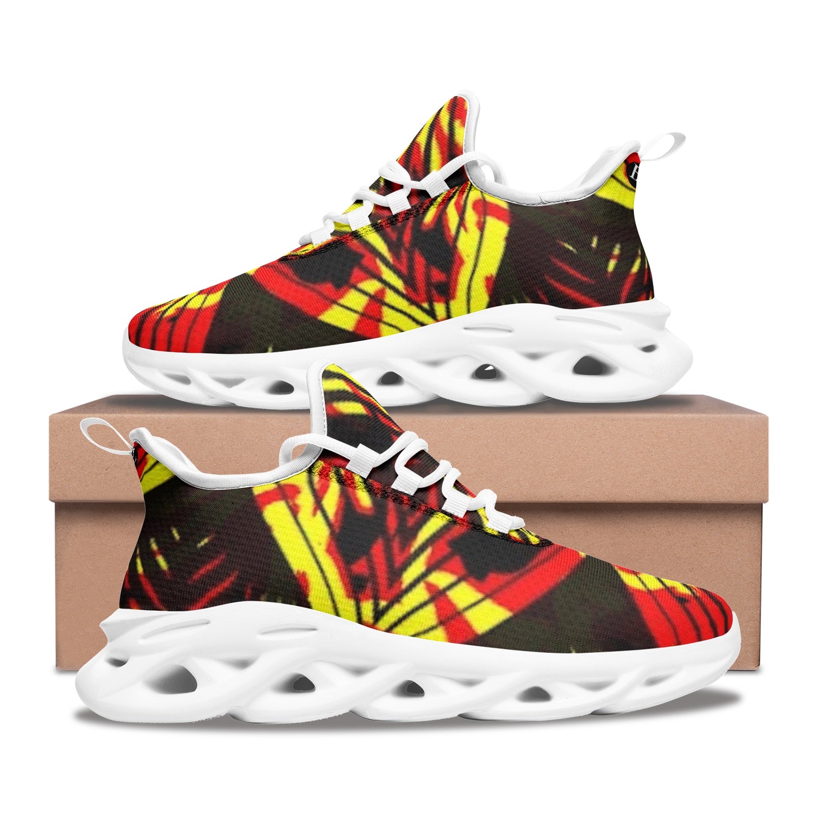 FZ African Print Unisex Bounce Mesh Knit Sneakers - FZwear