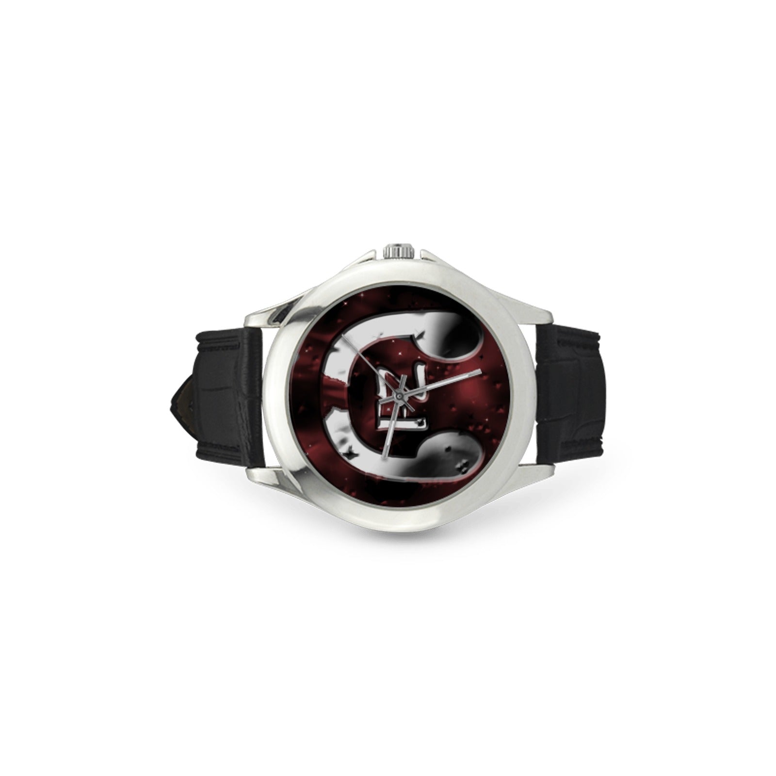 fz women's watch - burgundy women's classic leather strap watch (model 203)