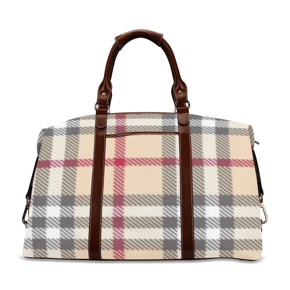 fz plaid travel bag
