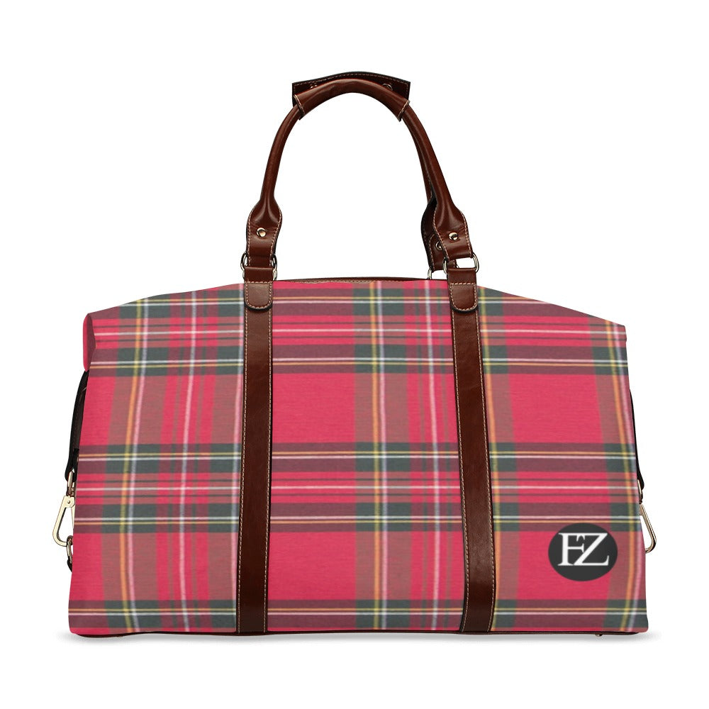 fz plaid fashion travel bag
