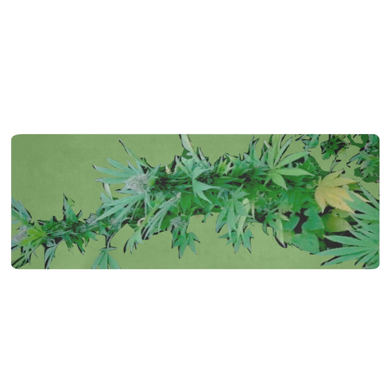 fz bud kitchen mat one size / fz kitchen bud mat - green kitchen mat 48"x17"