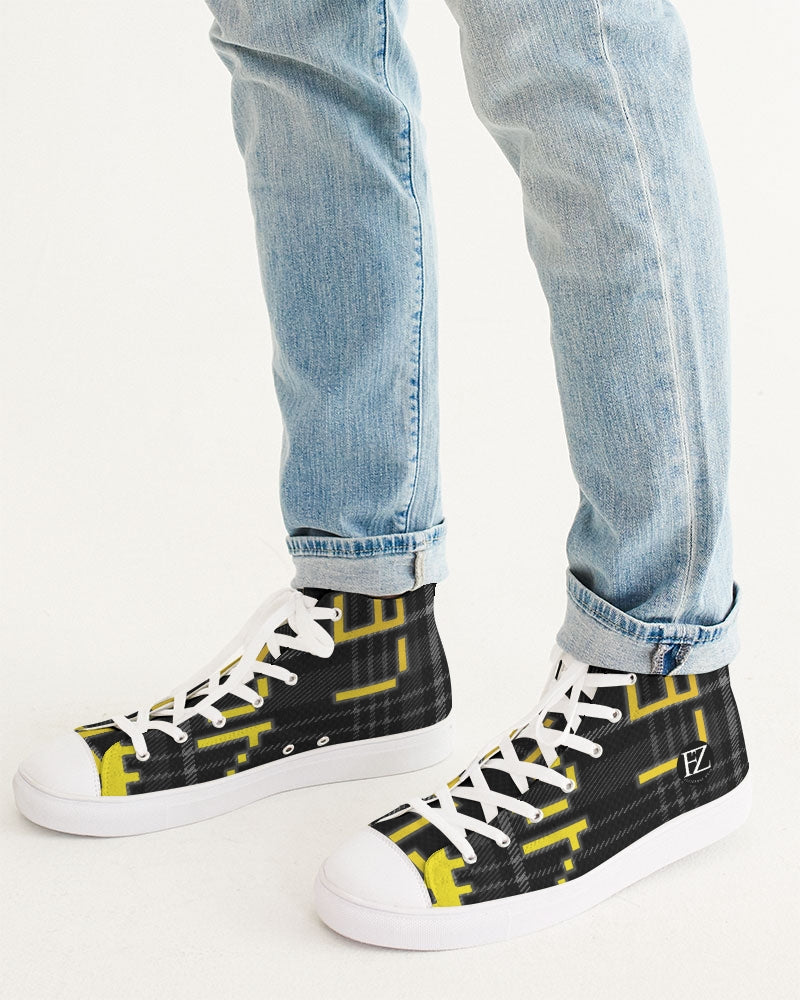 plaid flite too men's hightop canvas shoe