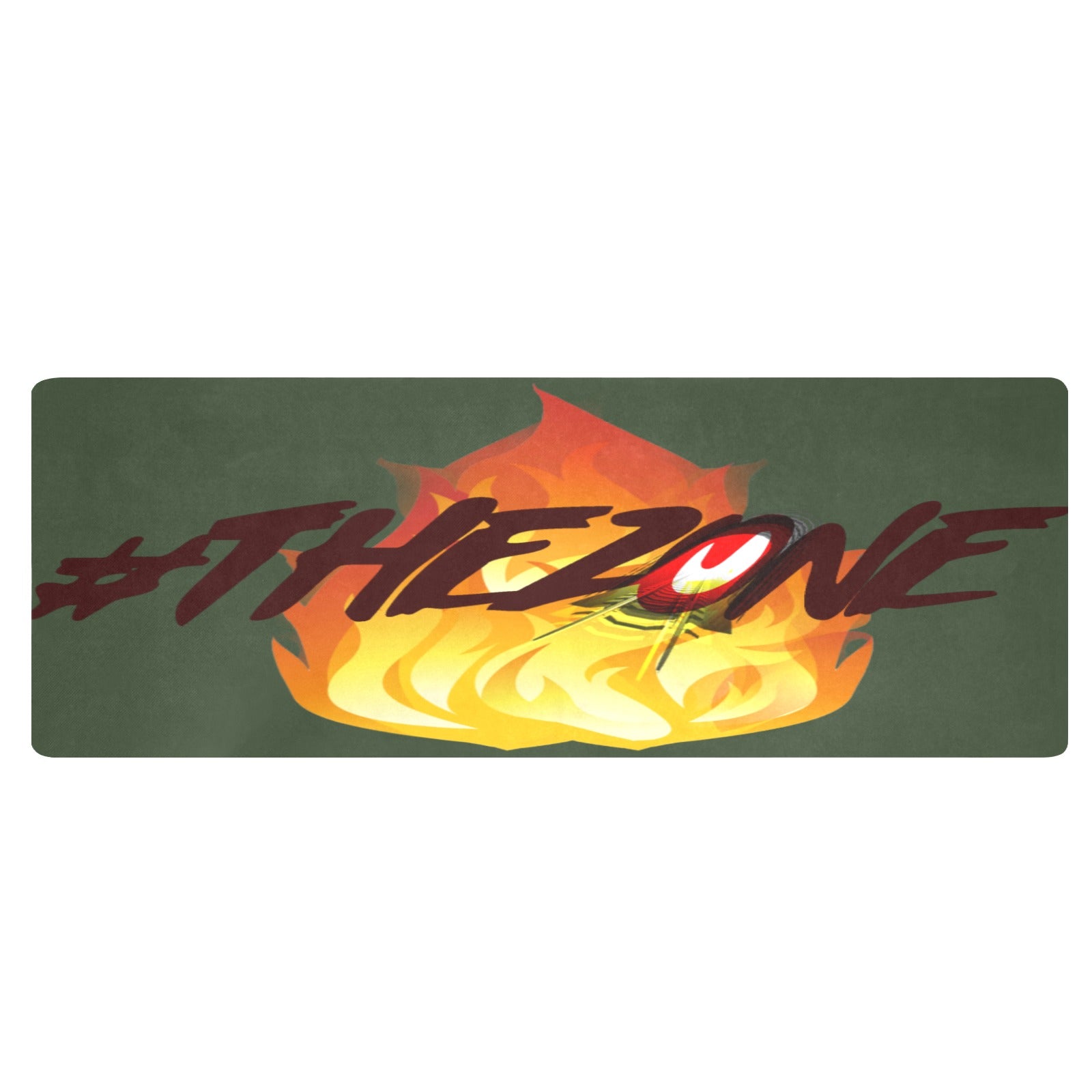 fz zone kitchen mat one size / fz kitchen zone mat - army green kitchen mat 48"x17"