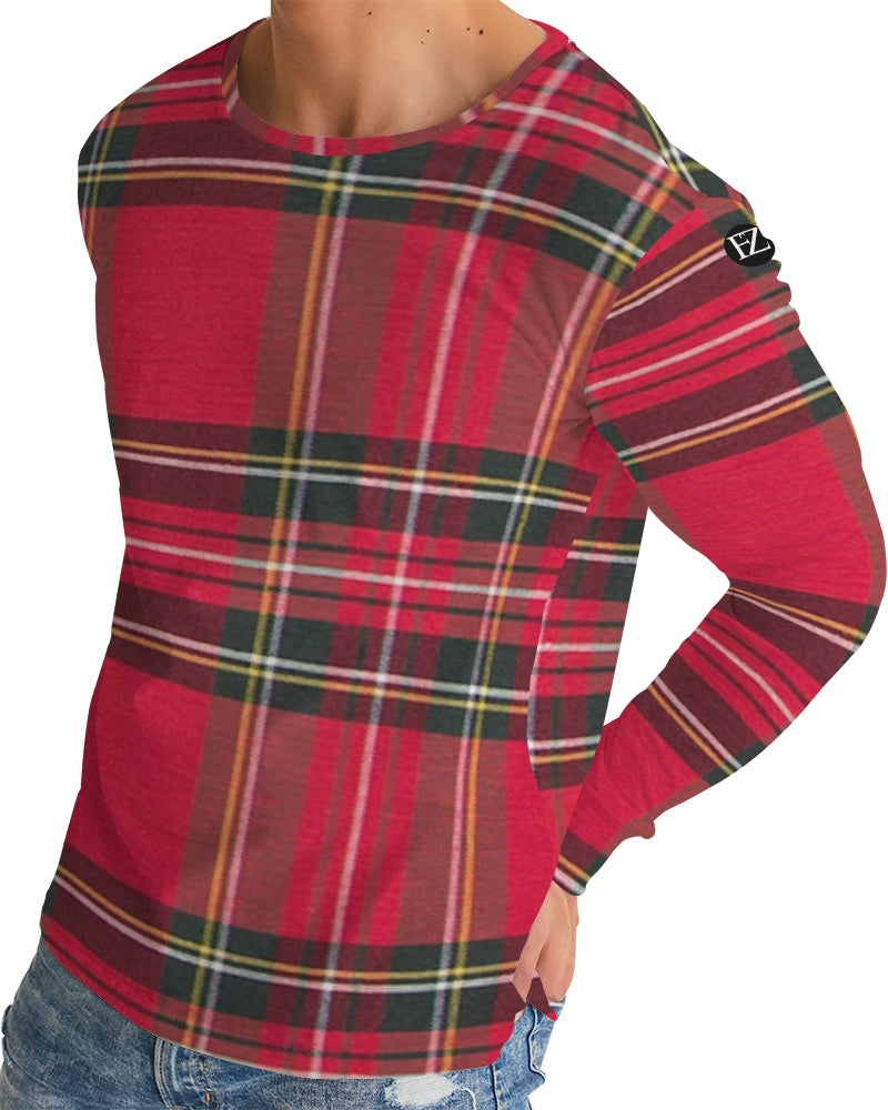 fz plaid too men's long sleeve tee