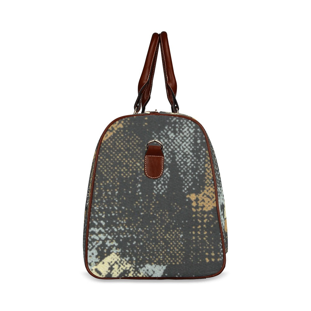 fz abstract travel bag 2.0 travel bag brown (small) (model 1639)