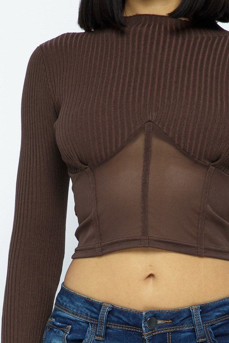 fz women's knit crop top