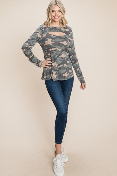 fz women's camo top