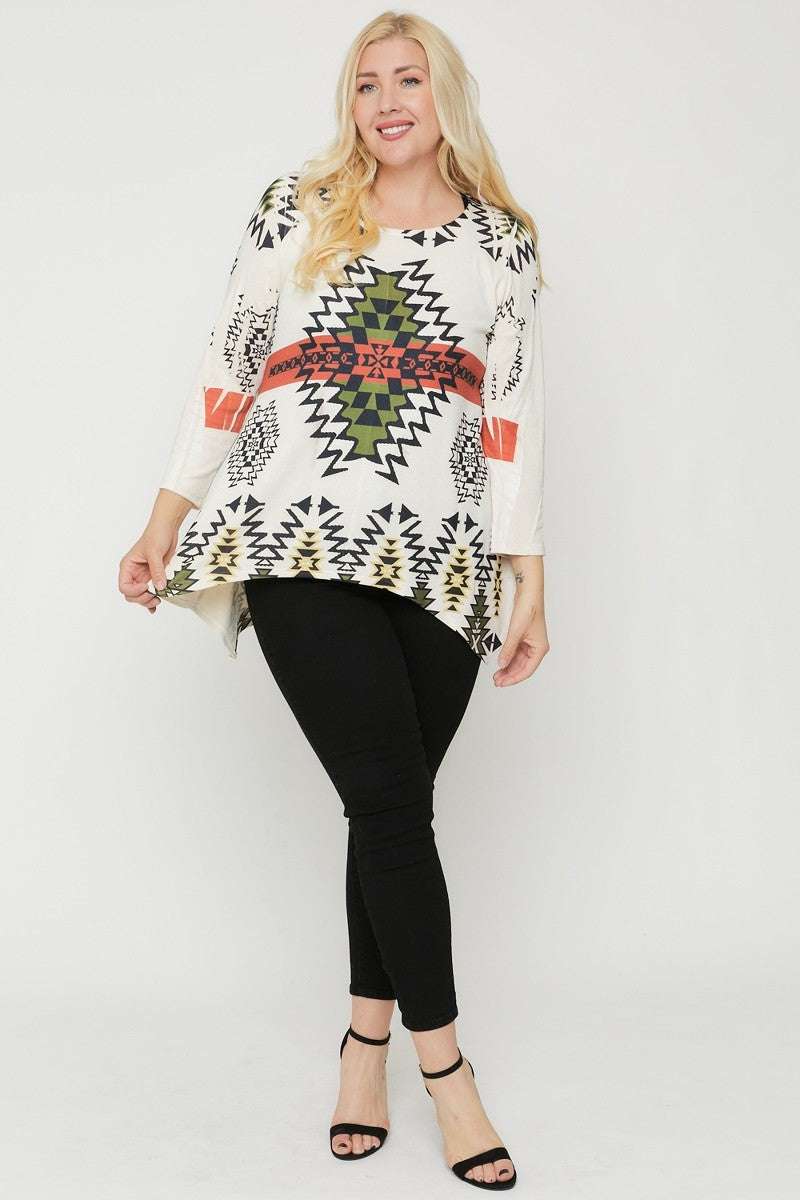 fz women's plus size tunic top