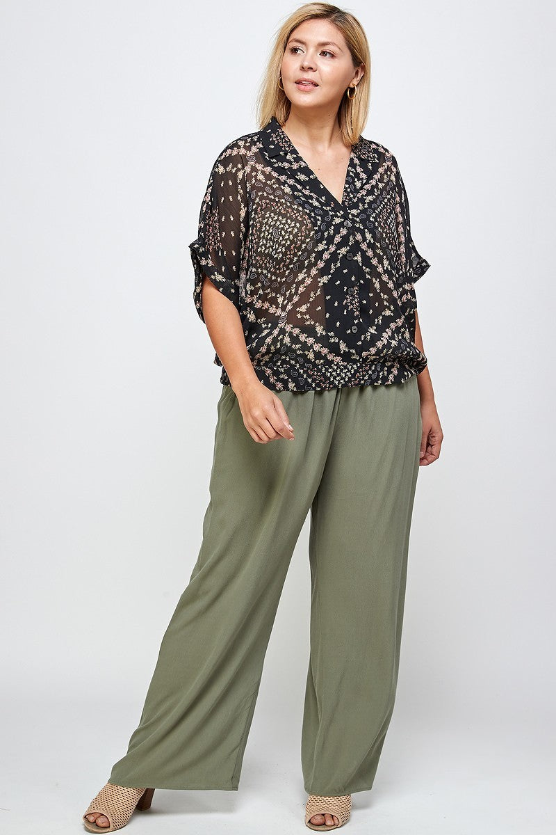 fz women's plus size palazzo pants