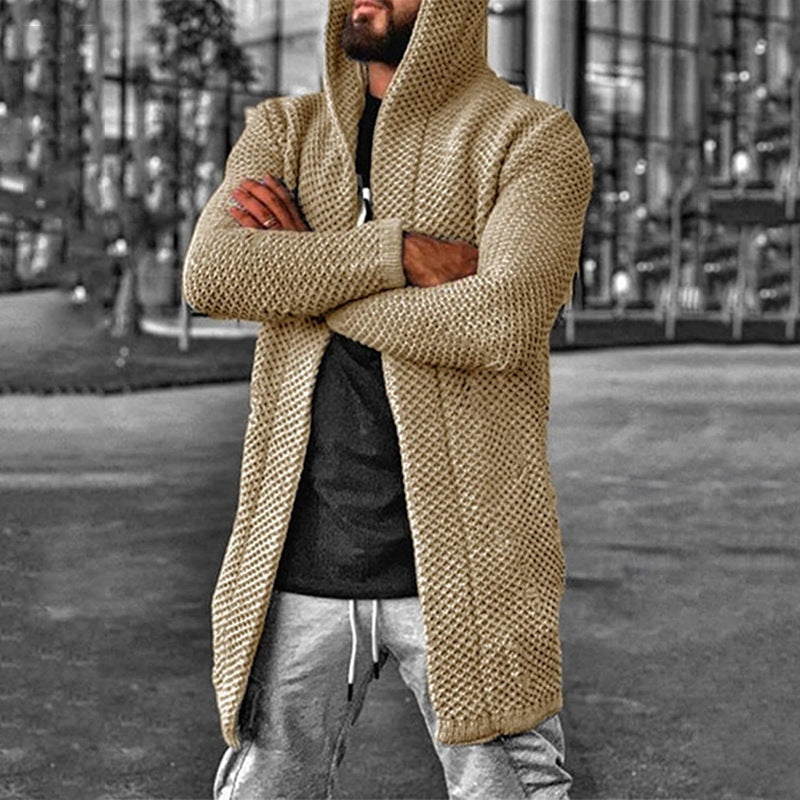 FZ Men's hooded long sleeve knitted sweater jacket - FZwear