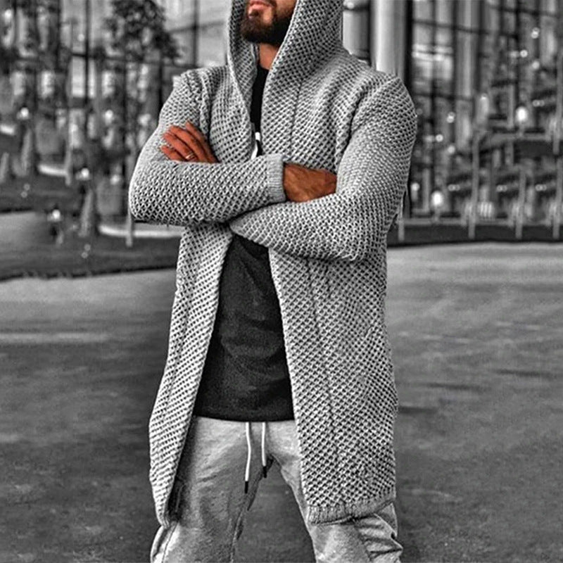 FZ Men's hooded long sleeve knitted sweater jacket - FZwear