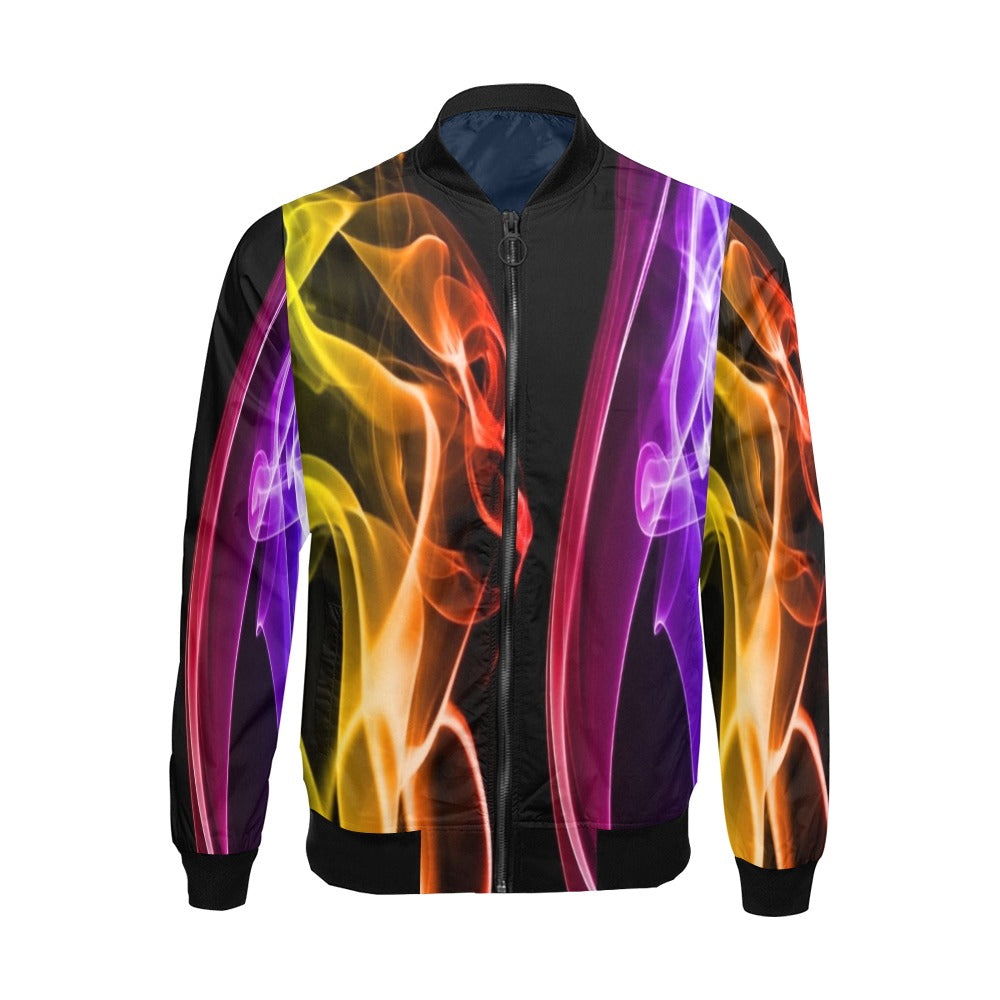 fz men's designer jacket men's all over print casual jacket (model h19)