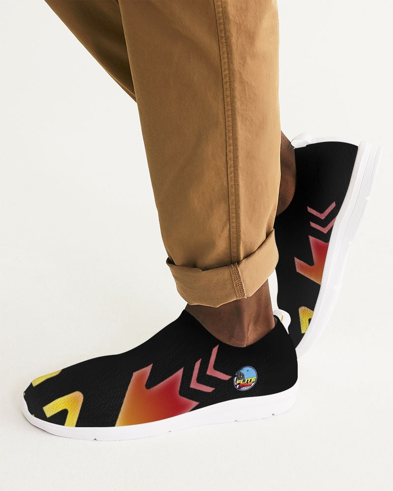 smokin black men's slip-on flyknit shoe