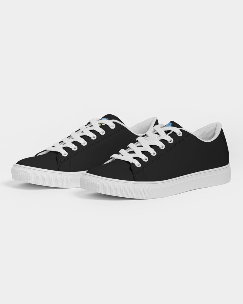 plain flite men's faux-leather sneaker