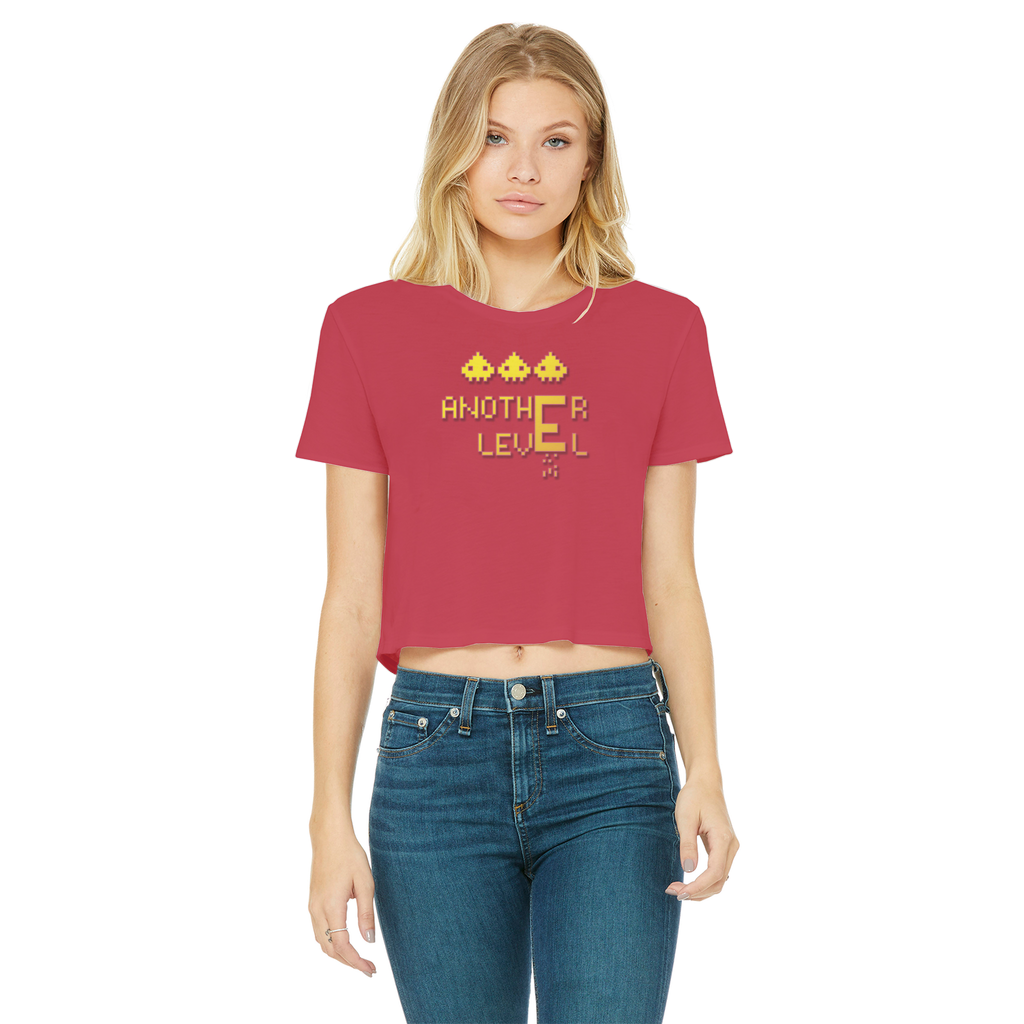 fz women's cropped raw edge tee