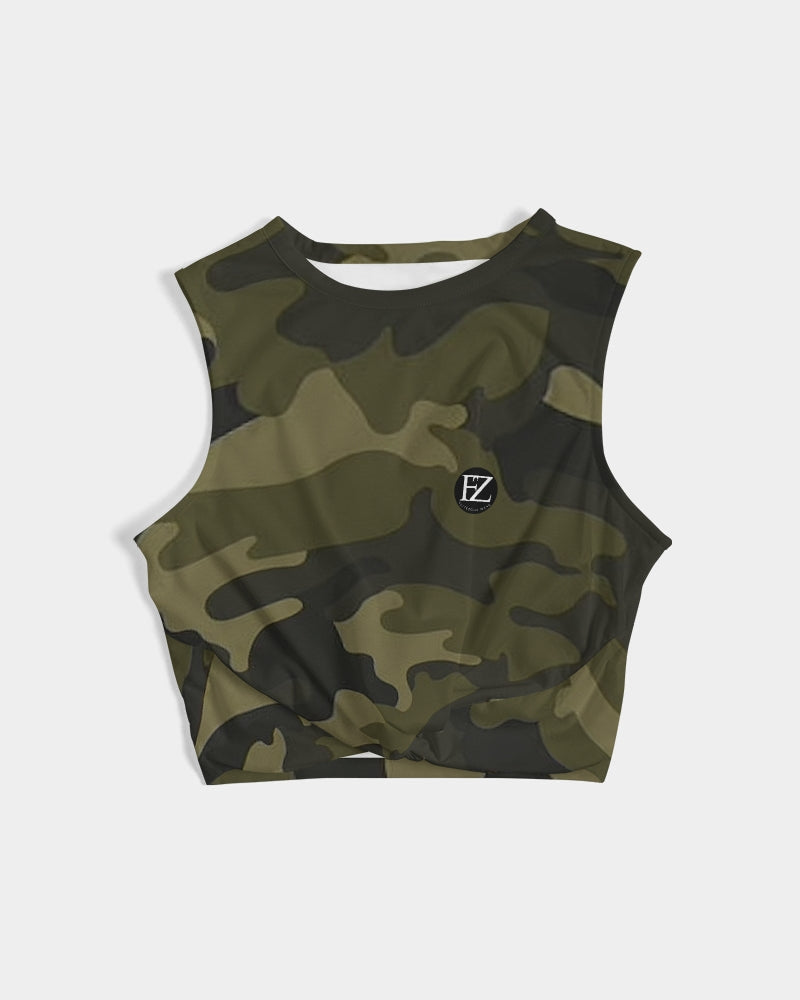 darker shade women's twist-front tank