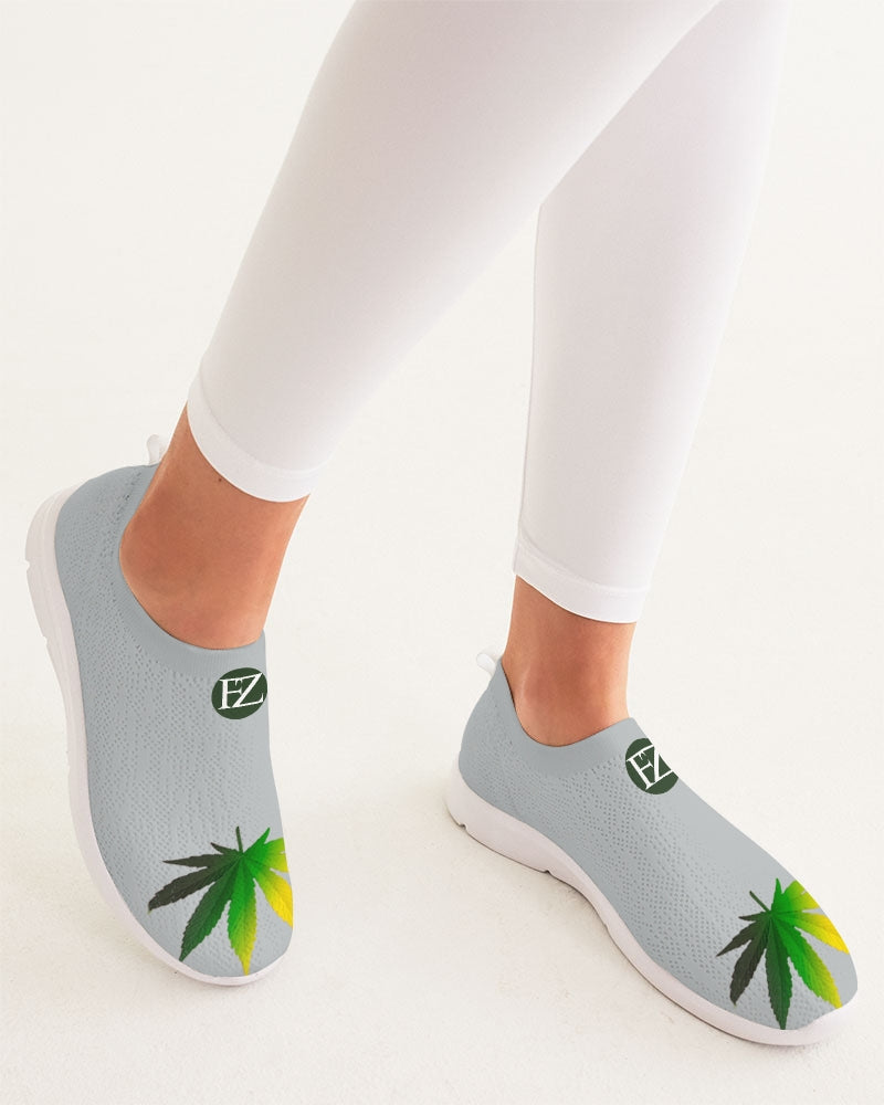 flying grey women's slip-on flyknit shoe