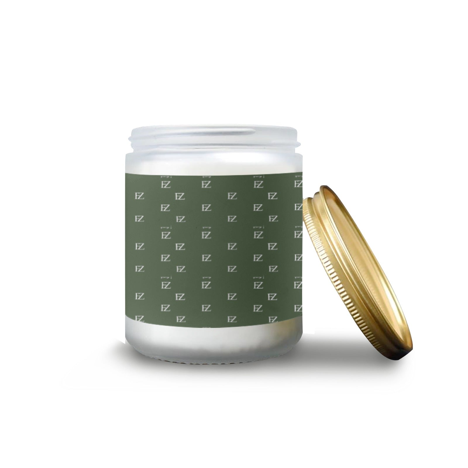 fz cented candles - green custom scented candle (made in queen)