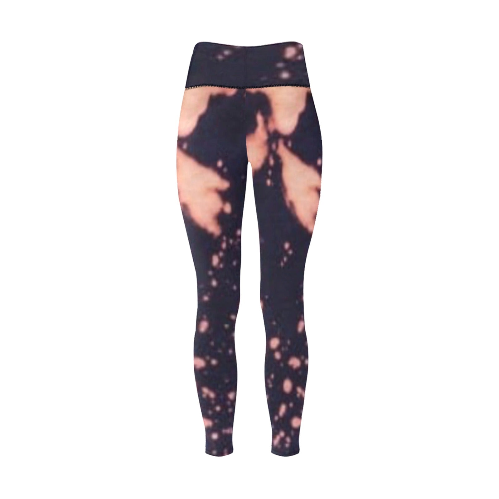 fz women's designer leggings - tie dye women's high-waisted leggings (model l36)
