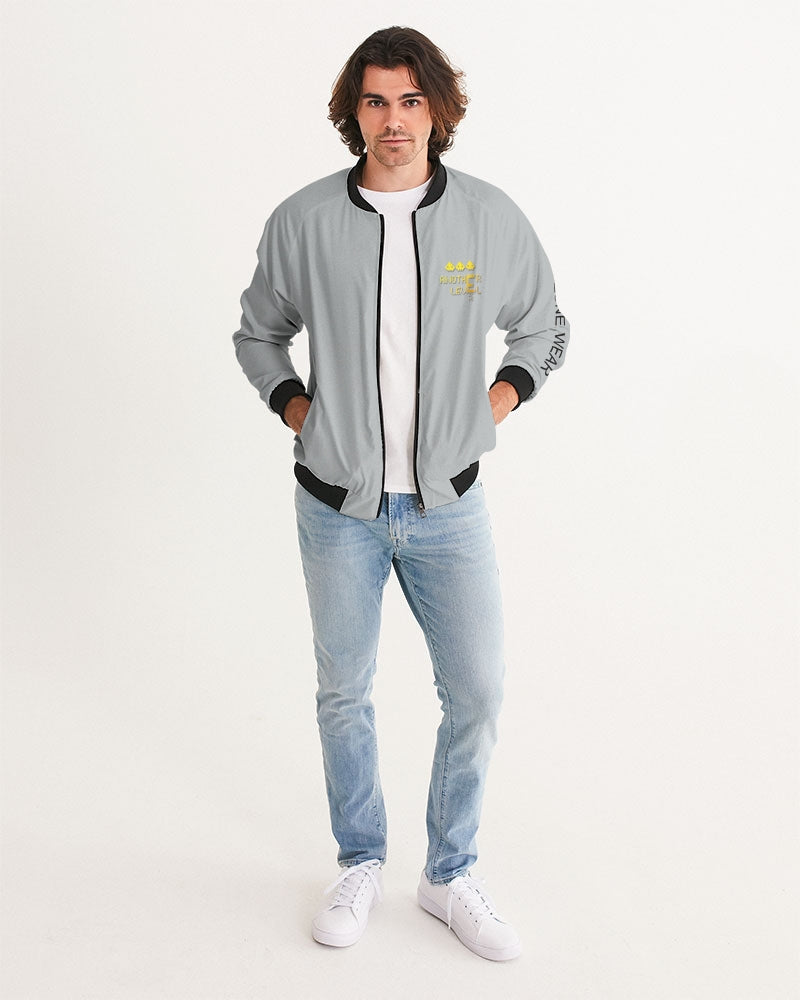 flying grey men's bomber jacket