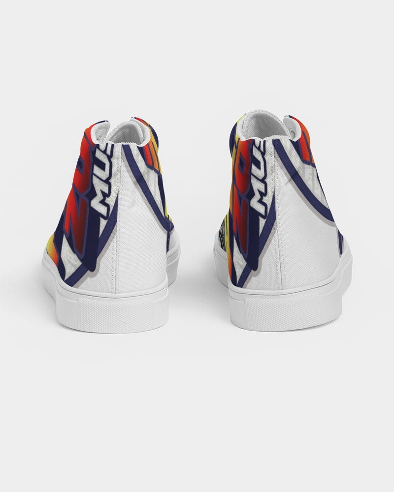 the beginning men's hightop canvas shoe