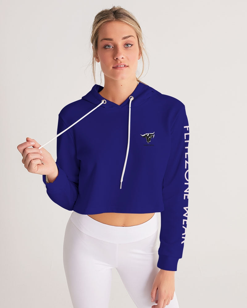 blue zone women's cropped hoodie