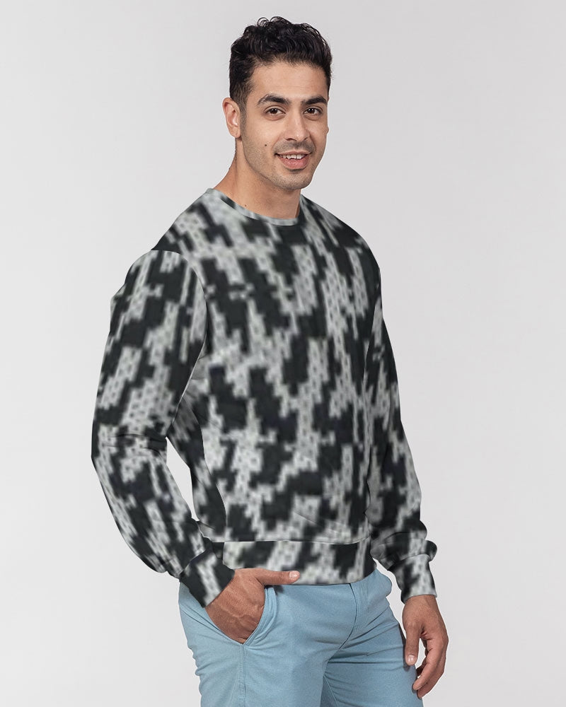 fzwear abstract men's classic french terry crewneck pullover