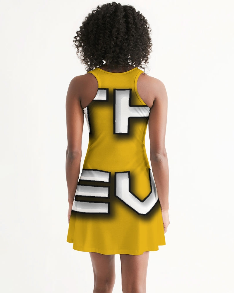 yellow zone women's racerback dress