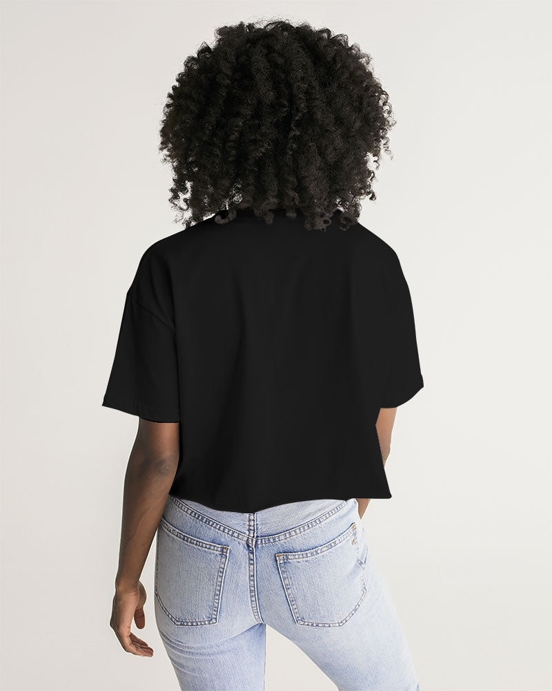 black flite women's lounge cropped tee
