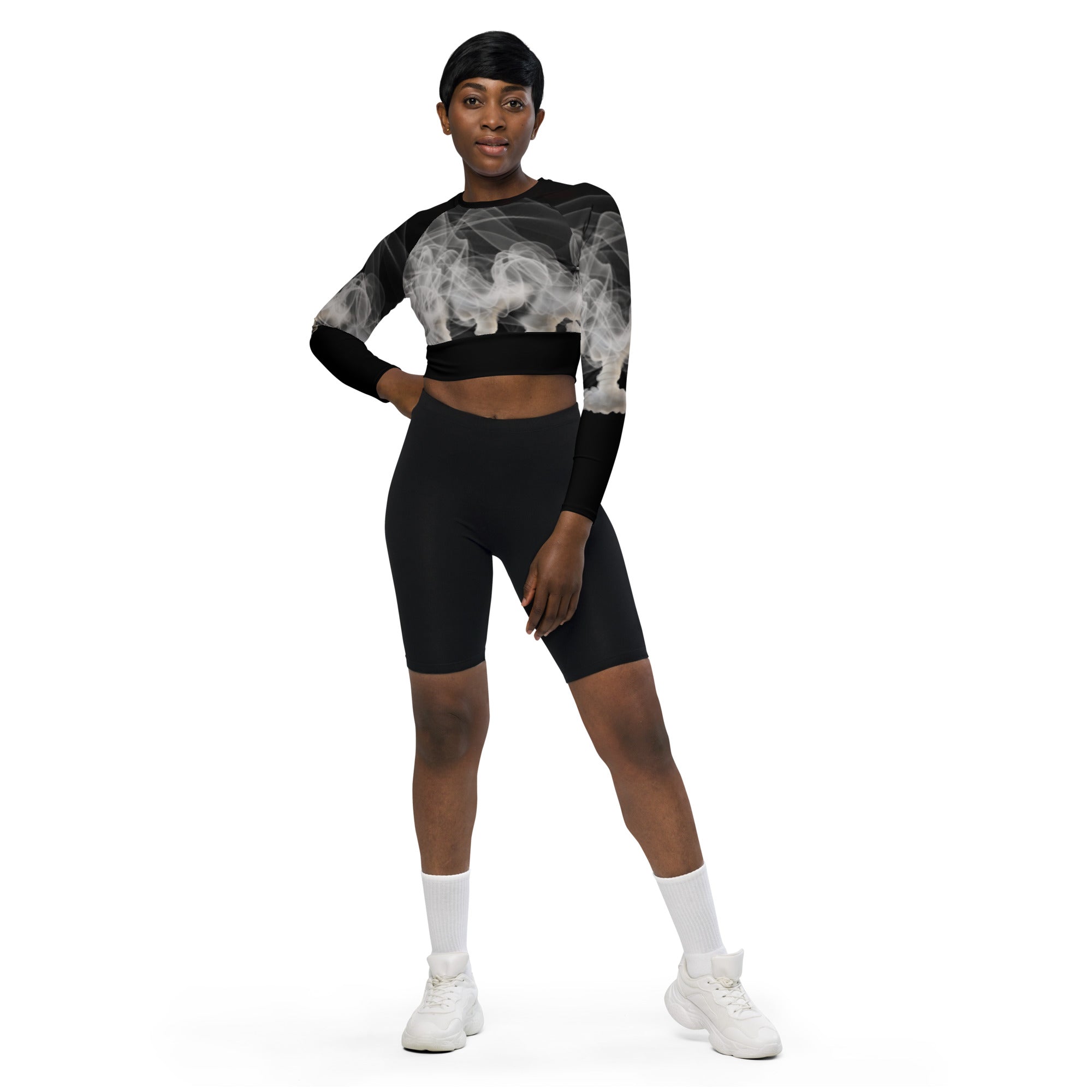 FZ Women's long-sleeve crop top - FZwear