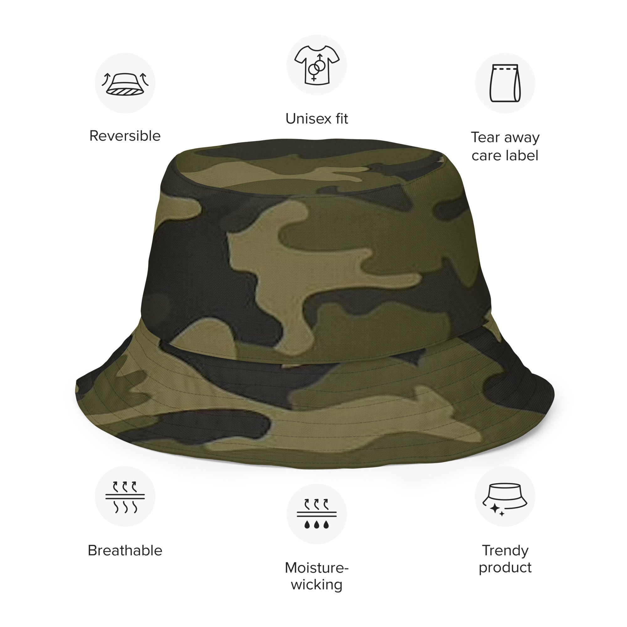 FZ Unisex Reversible bucket hat - FZwear