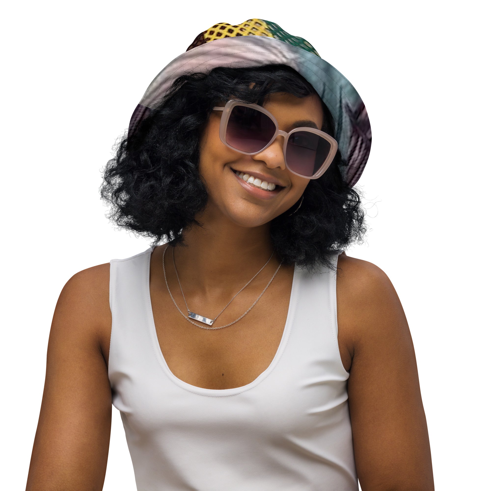 FZ Unisex Reversible Rasta bucket hat - FZwear