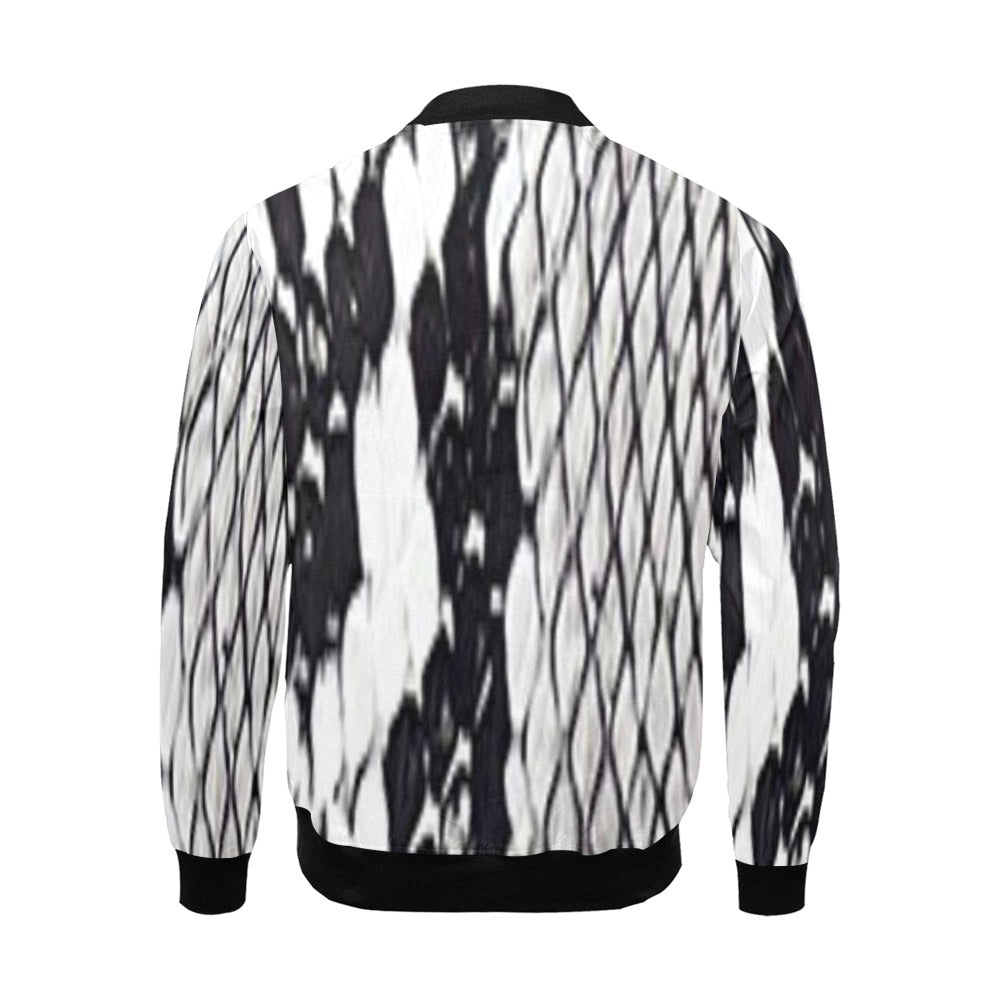 fz men's designer jacket- snake men's all over print casual jacket (model h19)