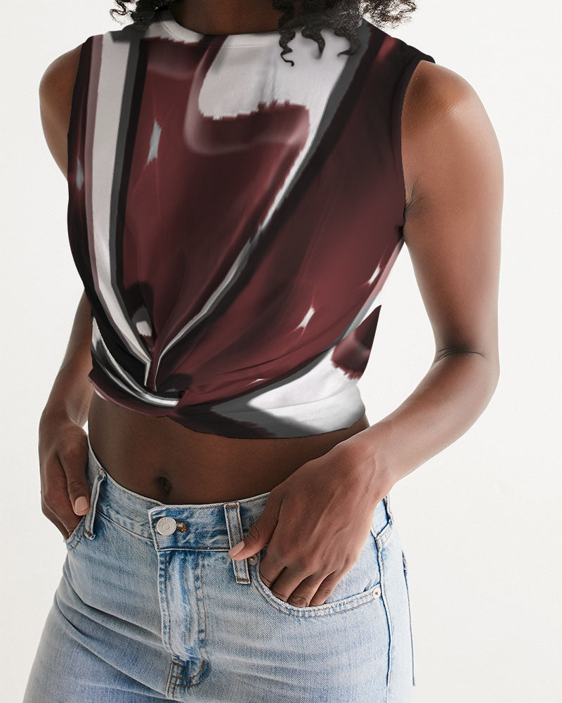 the zone circle women's twist-front tank