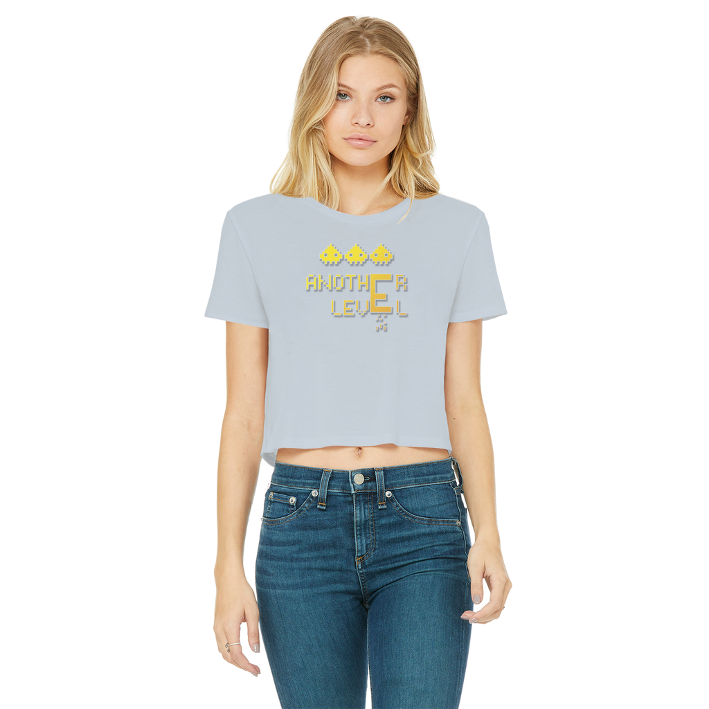 fz women's cropped raw edge tee