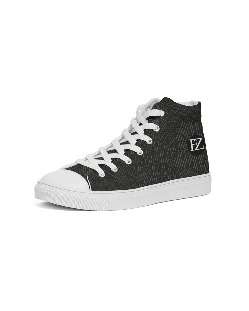 fz abstract men's hightop canvas shoe