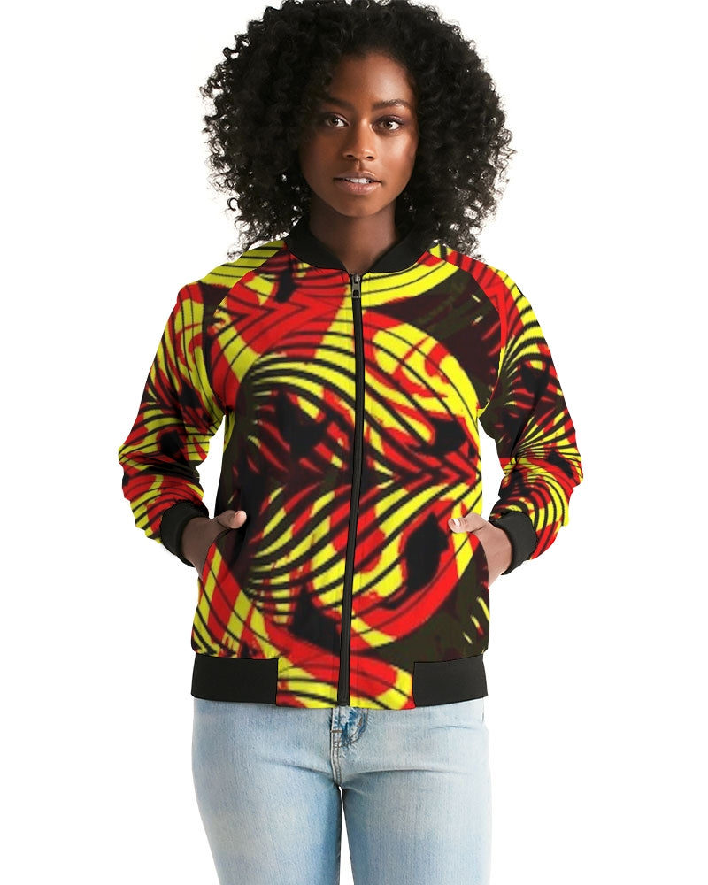 FZ AFRICAN PRINT Women's Bomber Jacket - FZwear
