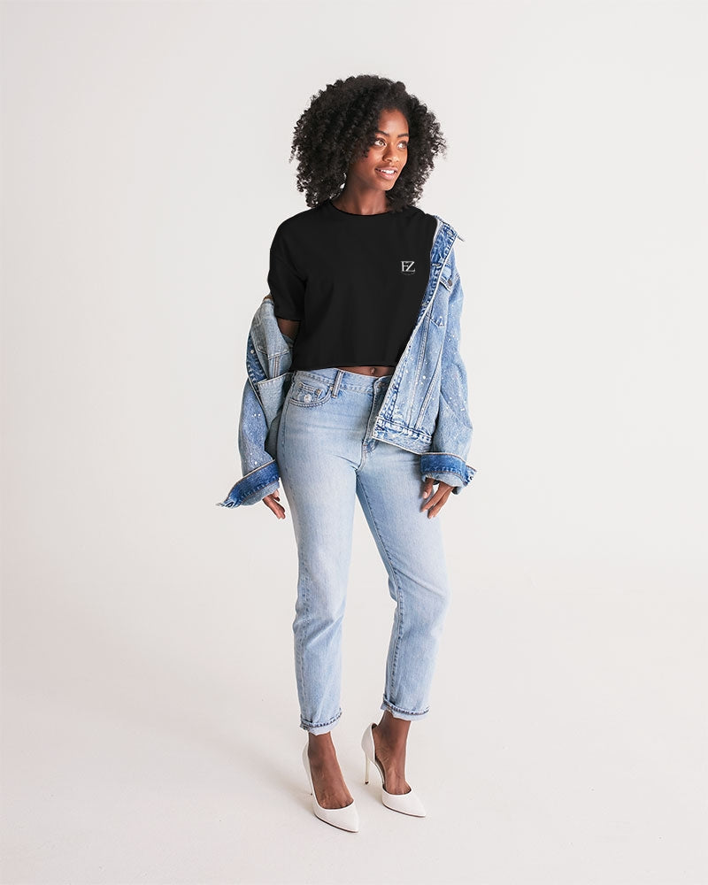 black flite women's lounge cropped tee