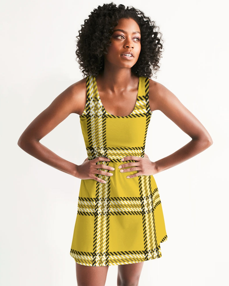 fzwear plaid women's racerback dress
