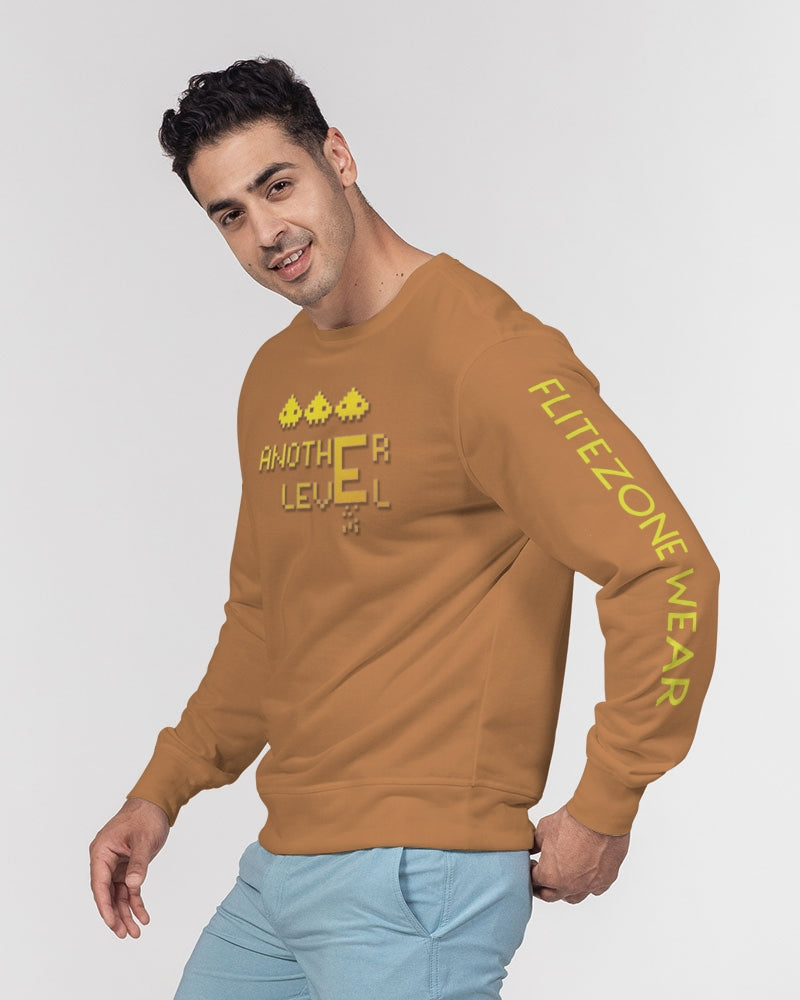 tan flite men's classic french terry crewneck pullover