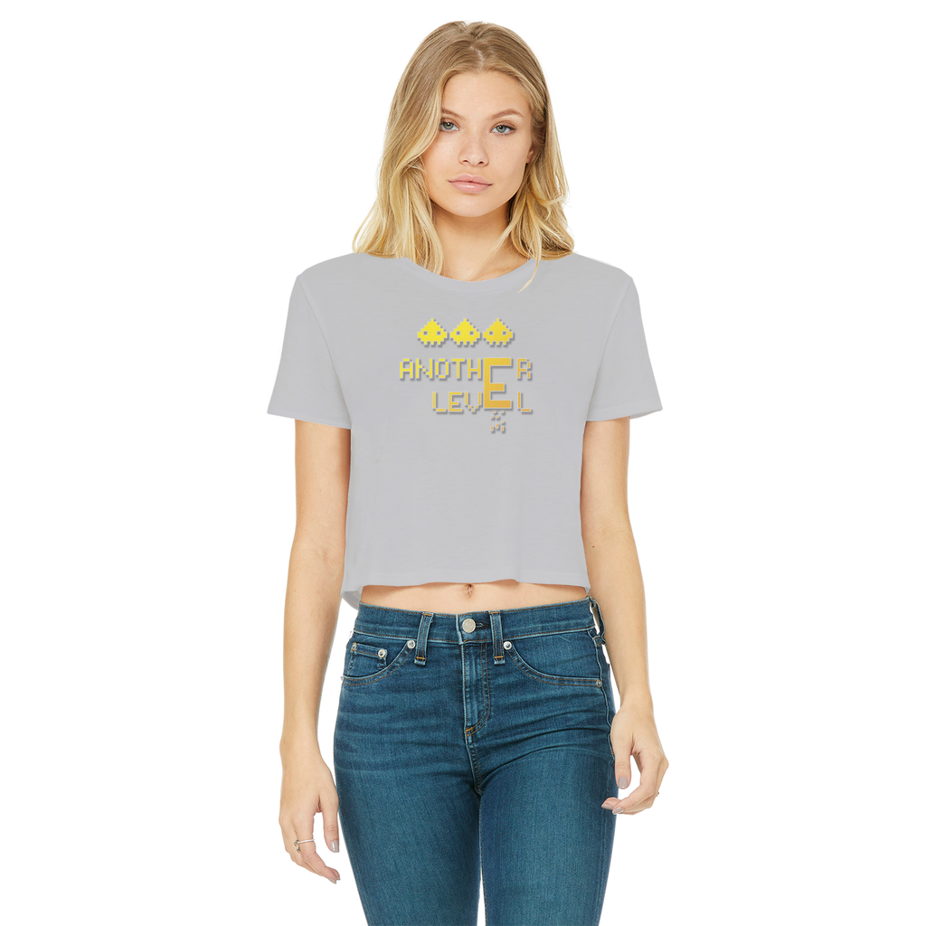 fz women's cropped raw edge tee