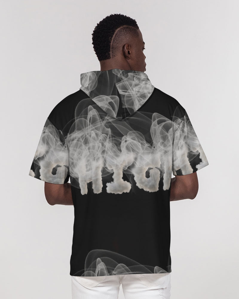 high grade men's premium heavyweight short sleeve hoodie