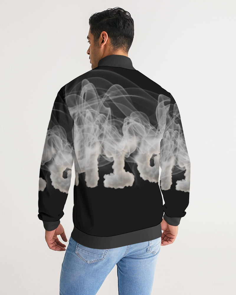 smoking the highest men's stripe-sleeve track jacket
